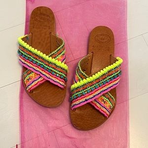 NWT Handmade in Greece Boho Sandals